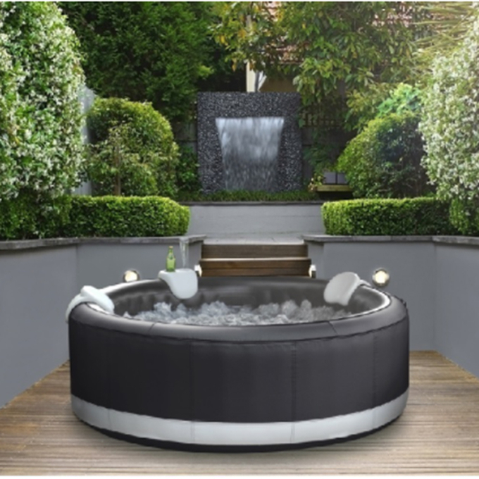 4 Person Outdoor Round Whirlpool Inflatable Hot Tub Protable นวด Bathtubs 4