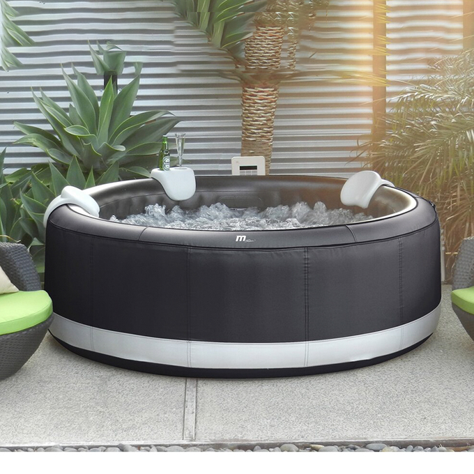 4 Person Outdoor Round Whirlpool Inflatable Hot Tub Protable นวด Bathtubs 0