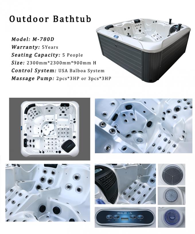 Wellness Spa Jacuzzii Outdoor Spa Hot Tub นวด Spa Tubs For 6 Person 1