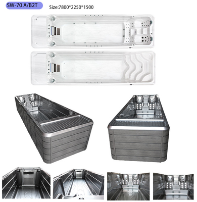 SW-70A2T สระว่ายน้ำสปากลางแจ้งที่ไม่มีที่สิ้นสุดพร้อมระบบ Balboa