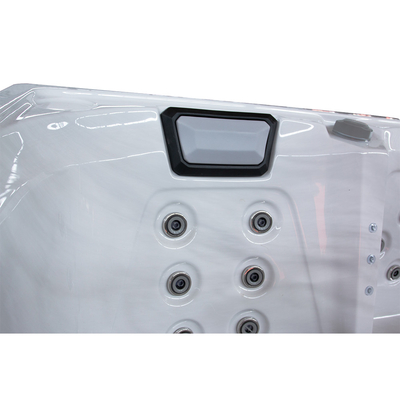 อ่างอุ่นสี่เหลี่ยมที่ยืนอิสระ พร้อมเครื่องทําความร้อนไฟฟ้าแรง 3KW / 110 ~ 220V สําหรับสปาและนวด