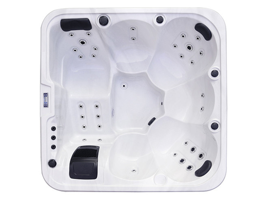 OEM สปา โรงงาน 5 คน นวด Whirlpool Jacuzzi ช้อปน้ําอุ่นกลางแจ้งที่มีระบบทําความสะอาดอัตโนมัติ