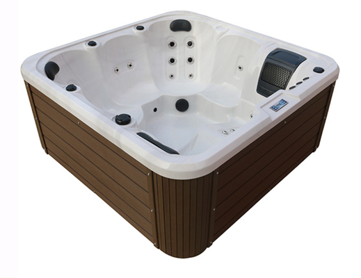 OEM สปา โรงงาน 5 คน นวด Whirlpool Jacuzzi ช้อปน้ําอุ่นกลางแจ้งที่มีระบบทําความสะอาดอัตโนมัติ