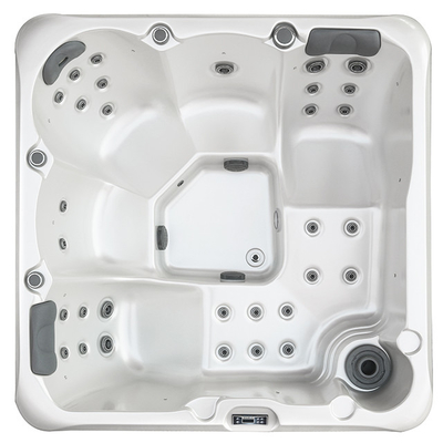 WiFi-Enabled 5 Person Hot Tub Modern Design Outdoor Garden Acrylic Massage Spa Tub พร้อมการรับรอง CE/ETL/SAA/ISO