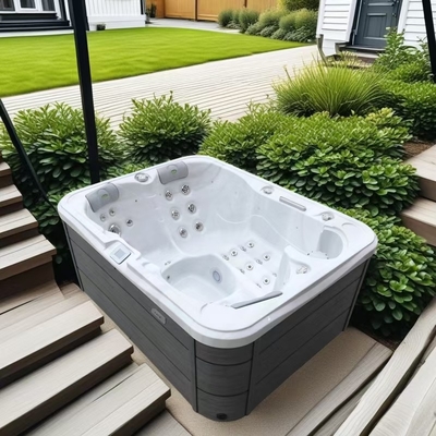 ครอบครัว เวลาว่าง กลางแจ้ง Jacuzzi สปา อ่างอุ่นกับการอบอุ่น นวด