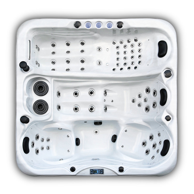 Deluxe ขนาดใหญ่สี่เหลี่ยมอาบน้ําอาบน้ําอะคริลิค Whirlpool สําหรับ Jacuzzi
