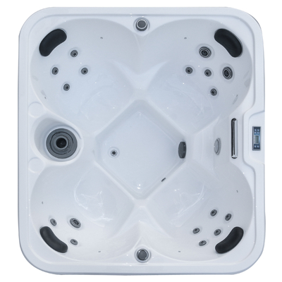 4 คนอ่างน้ำร้อนอะคริลิกกลางแจ้งนวดด้วยวารีบำบัดอ่างอาบน้ำสปา 3KW