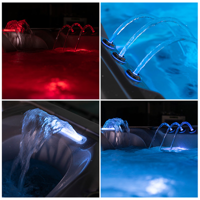 American Air Jets Whirlpool นวด อ่างน้ำร้อนอ่างอาบน้ำอะคริลิคกลางแจ้ง