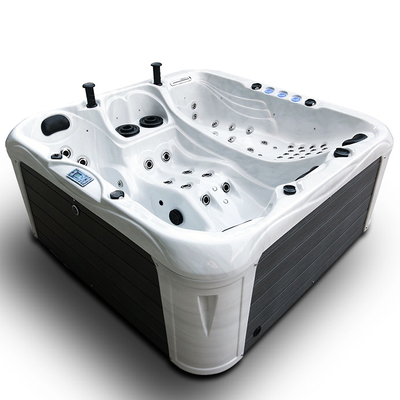 หรูหราสวน 4 ท่านนวดอ่างน้ำร้อนสปาอ่างน้ำวนพร้อม Bluetooth