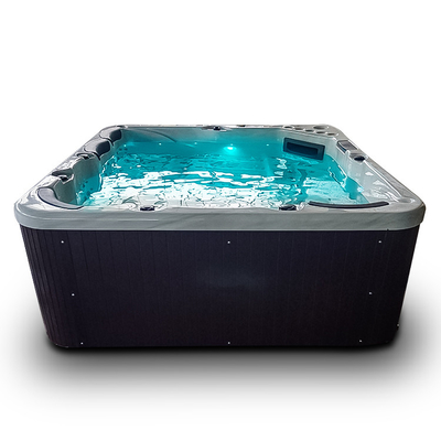 Pearl White 6 ที่นั่งอ่างอาบน้ำนวดในครัวเรือนสปา Hydropool อ่างสปาขนาดใหญ่