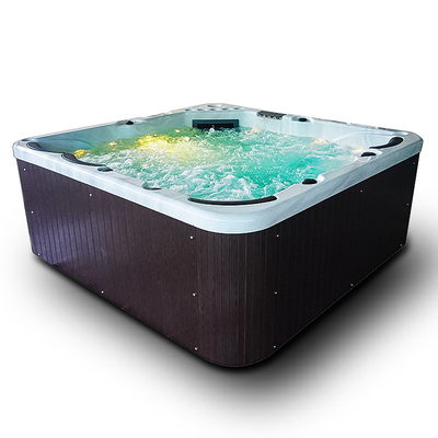 Pearl White 6 ที่นั่งอ่างอาบน้ำนวดในครัวเรือนสปา Hydropool อ่างสปาขนาดใหญ่