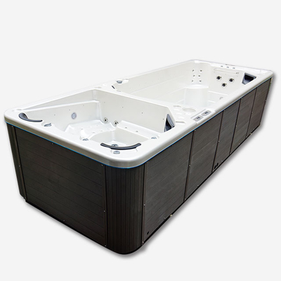 5.9 เมตรหรูหรา Hydro นวด อ่างน้ำร้อนกลางแจ้งและ Swim Spa Combo