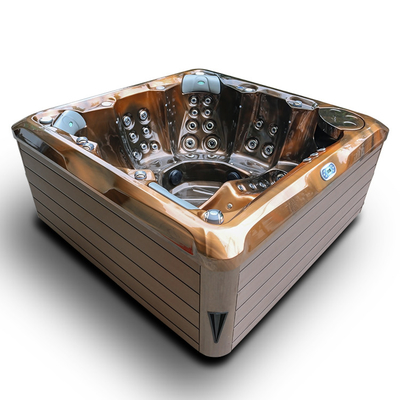 สปากลางแจ้งแบบทันสมัยที่ยืนลําพัง 6 คน สปาอาบน้ํา CE สระว่ายน้ํา Whirlpool Hydro Massage Spa Tub