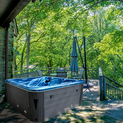 EUROPEAN Villa Luxury 6 Person Square Outdoor นวด Hot Tub Spa