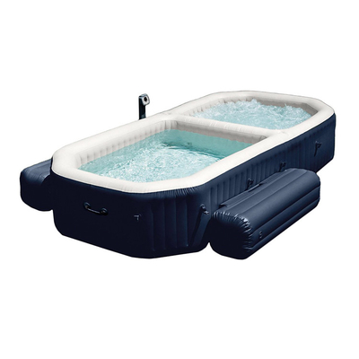 อ่างอาบน้ำสปาเป่าลมสำหรับผู้ใหญ่ 6 คน Freestanding Inflatable Hot Tub