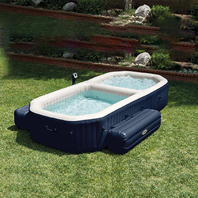 อ่างอาบน้ำสปาเป่าลมสำหรับผู้ใหญ่ 6 คน Freestanding Inflatable Hot Tub
