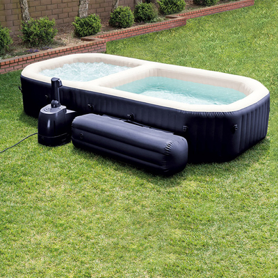 อ่างอาบน้ำสปาเป่าลมสำหรับผู้ใหญ่ 6 คน Freestanding Inflatable Hot Tub