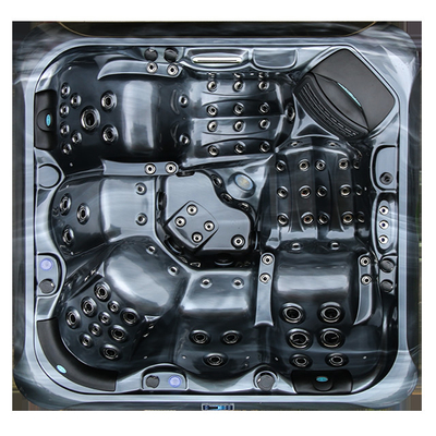 M-780D 5 คนอ่างน้ำร้อนอะคริลิคหินอ่อนสีขาว Balboa ระบบควบคุมอ่างน้ำวนนวด