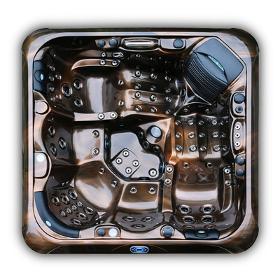 อ่างอาบน้ำสปาอ่างอาบน้ำนวดในร่มสุดหรูไฮเทคพร้อม Bluetooth สำหรับ 5 ท่าน