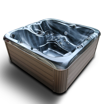กำหนดเอง 4 คนอ่างอาบน้ำสปากลางแจ้ง Freestanding European Design Spa
