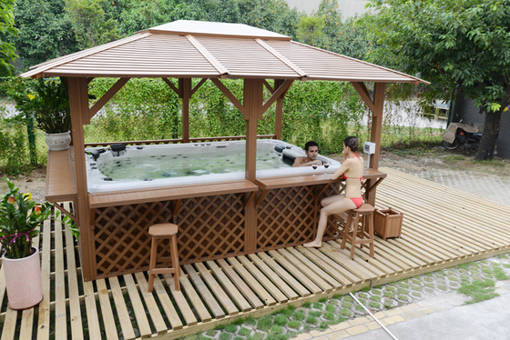 8 Person Hotel Spa สระน้ำวนกลางแจ้ง สระว่ายน้ำ สปา