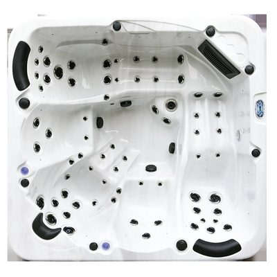6 คน Air Jet Whirlpool นวดอ่างน้ำร้อนกลางแจ้งพร้อมปั๊มวารีบำบัด
